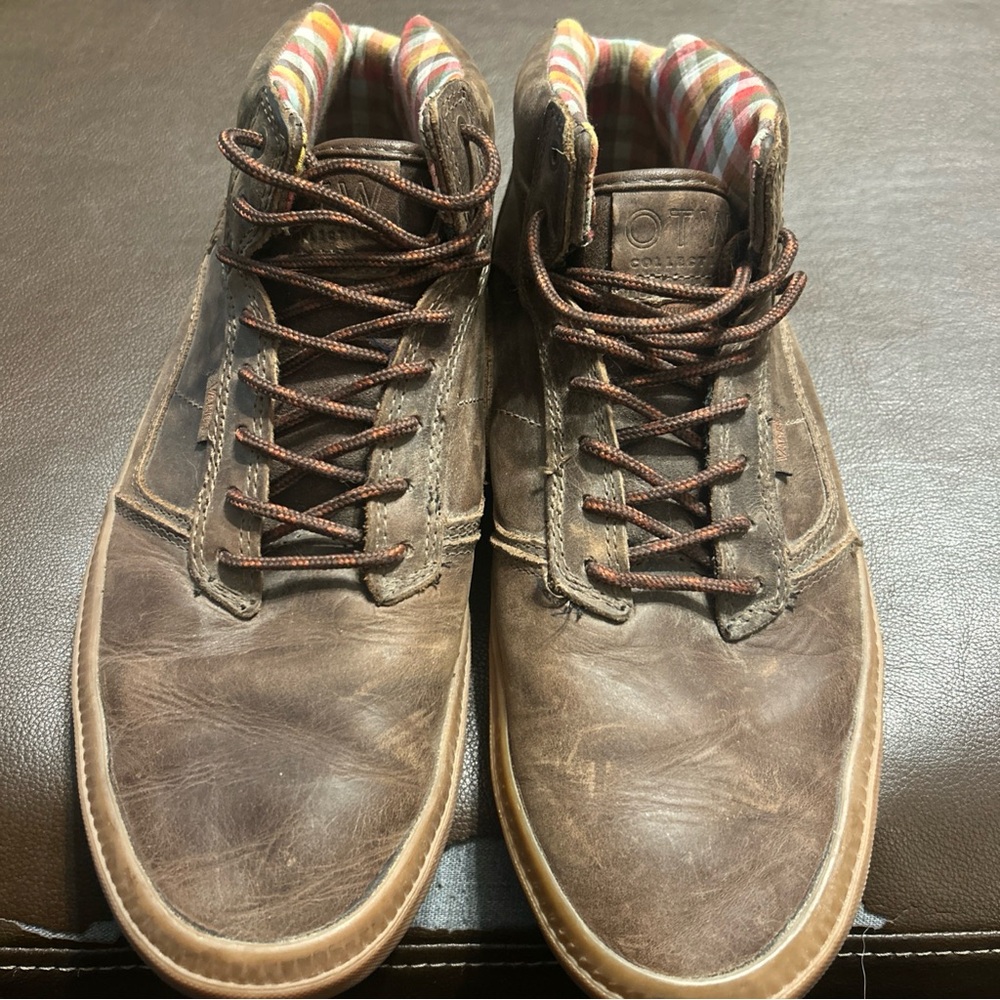 Rare Vans OTW half cab Brown Leather Men's Shoes